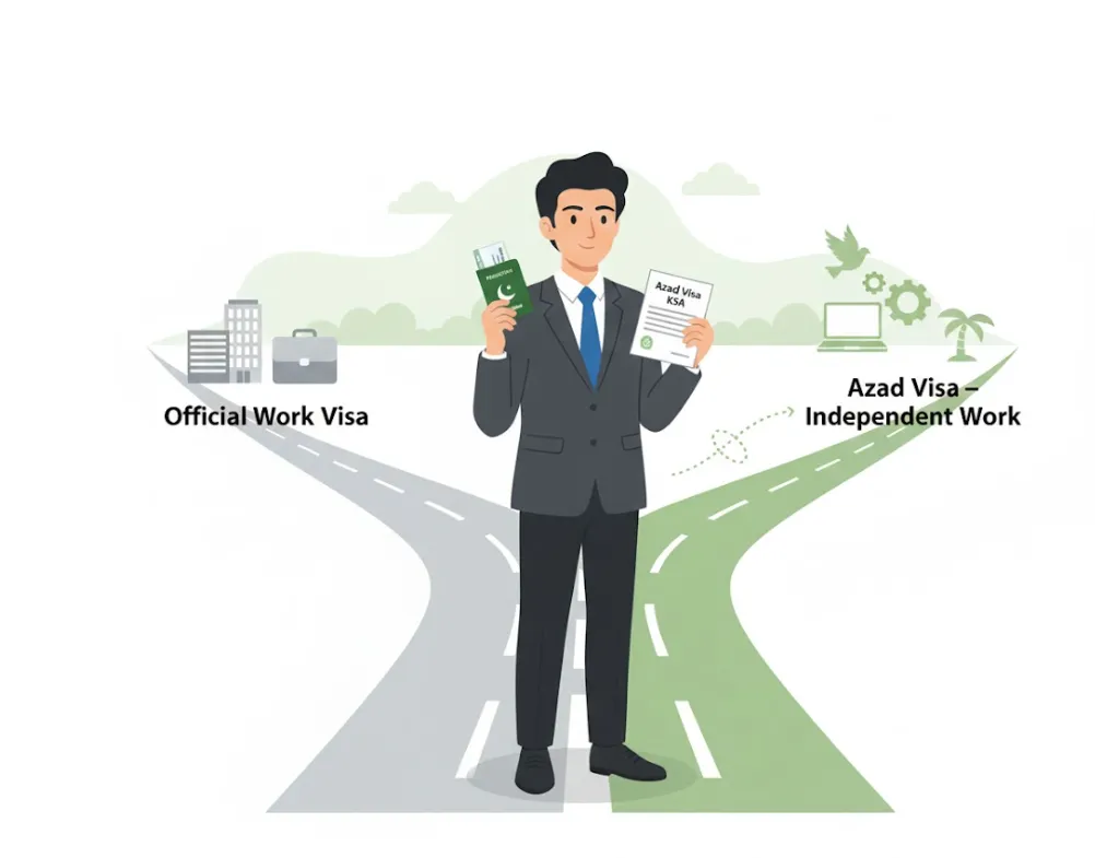 What is the Azad Visa in Saudi Arabia